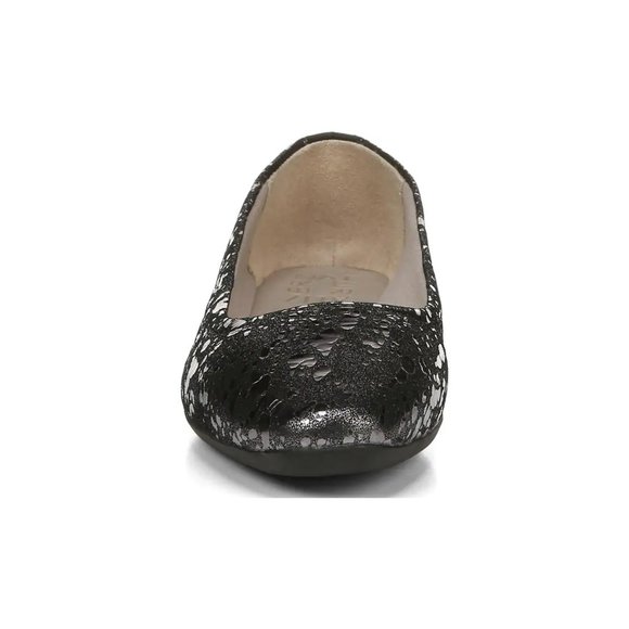 Naturalizer Alya Pewter Metallic Leather Flats - Picture 4 of 9